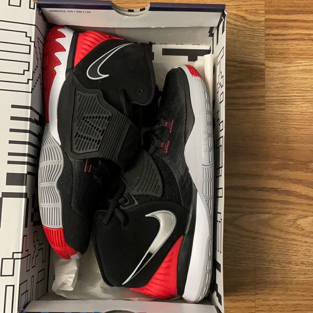 Brand new Kyrie 6 black and red size 6.5